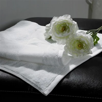 100% Mimxut Qoton White Terry Hand Xugaman għal Hotel Plain jew Dobby